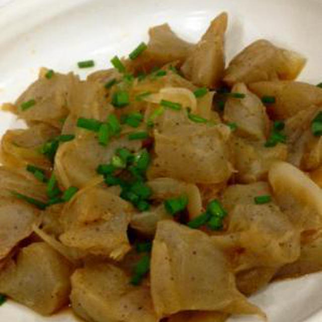 こんにゃくと新玉ねぎの甘辛しょうが煮