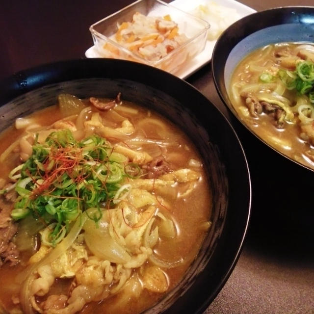 今年初めて・・・お蕎麦屋さんのカレーうどんは丹念で！！