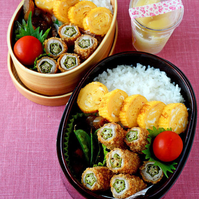 【今日のおべんと】オクラフライ弁当
