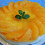 オレンジのレアチーズケーキ☆　「成城の食卓」で久々の外食♪