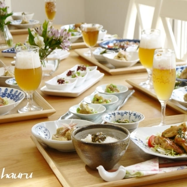 6月後半・料理教室記録☆『和風家庭料理の献立』、ロンドン最大のバラ園（Queen Mary's Rose Garden ）へ。