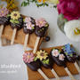 【レッスンレポ】アイスキャンディ型の可愛いチョコケーキ　花チョコポップシクル