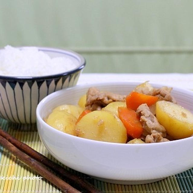 白いご飯にピッタリな「生姜焼き風味肉じゃが」（朱鷺と暮らす郷）編＆「角ハイレシピ第３弾！！」