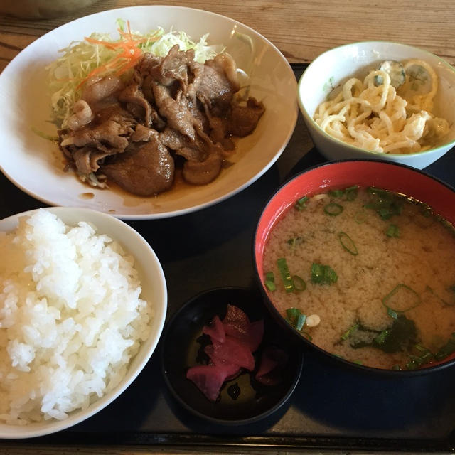 めし炊き名人　ぱっぱ屋☆しょうが焼き定食（加古川市別府町）