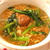 しゃきしゃき小松菜とフワフワ卵のチキンラーメン*･゜ﾟ･*:.｡..｡.:*･゜。ちょいのせ梅干しっ☆