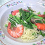 菜の花とえびのパスタ