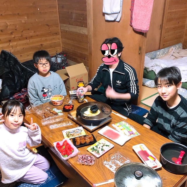 バンガローに泊まりに来ました〜！！