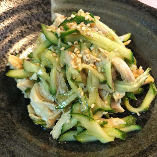 【ささみときゅうりの中華和え】レンジで簡単！さっぱりヘルシー