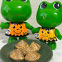 今日はハロウィン　昨日はお菓子つくったりあそんだり