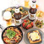 焦がしにんにく風味のプルコギ風うどんと韓国料理の日