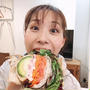 ランチは八百屋さんのサンドウィッチです！！