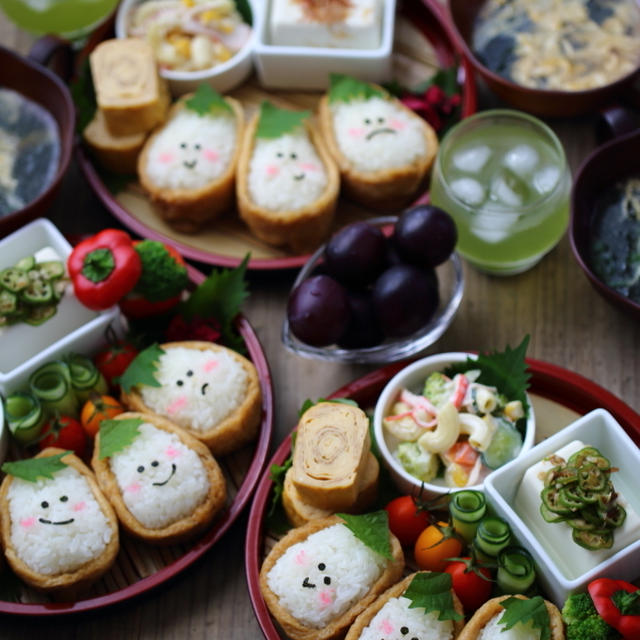 ■大葉ヘア～でキメキメ☆おいなり～ズランチ♪