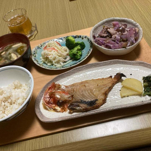 半額だった金目鯛メインの和食の晩御飯(レシピ有り)