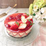 簡単なのに映える苺のレアチーズケーキ