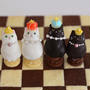 猫いっぱいのチェス駒紹介