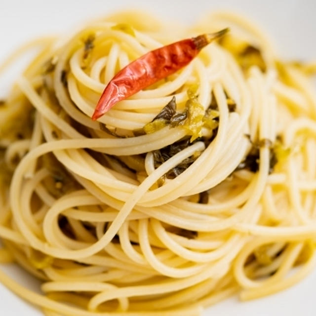 高菜と生姜のペペロンチーノのレシピ