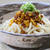 焦がし納豆とたくあんの冷やしうどん
