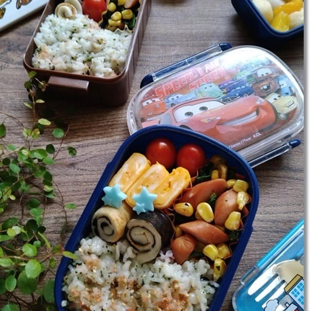 【５歳児お弁当】大人っぽいお弁当にしてくれる！？とバタールそしてブルーベリー狩り