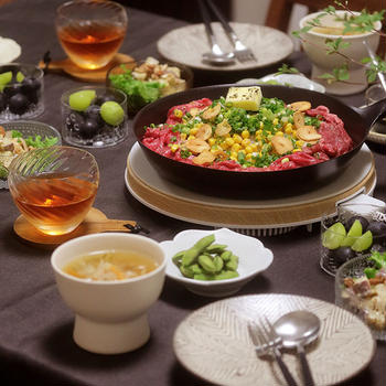 【献立】ペッパーライスと、さつまいもとナッツのサラダと、ジュリエンヌスープなどなど。～肉が食べたくて＠秋～