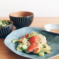 中華スープの素とレモン塩で爽やか中華風ゴーヤチャンプルー