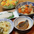 サバのみそ煮とイカ刺し
