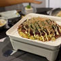 ちっこいabienで、お好み焼きの夜ごはん