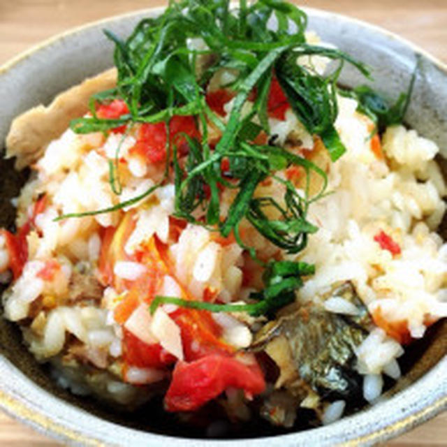「秋刀魚とトマトの炊き込みご飯」がinstagram秋の晩ごはん企画で当選しました♪