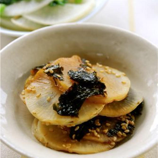 大根の海苔胡麻蒸し