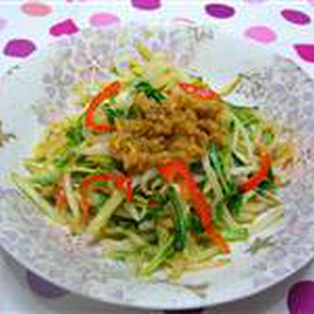 もやしと水菜の塩麹炒め☆
