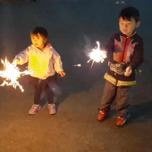 季節外れの花火