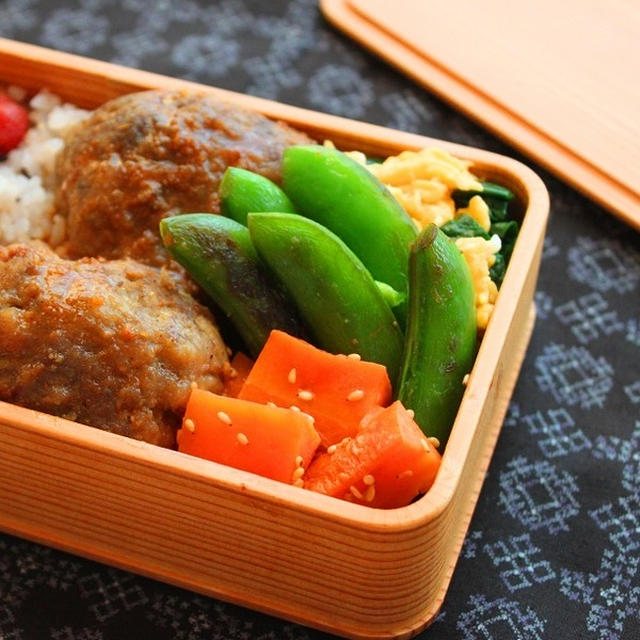 簡単美味しい野菜のおかず「スナップえんどうのバター醤油」のお弁当