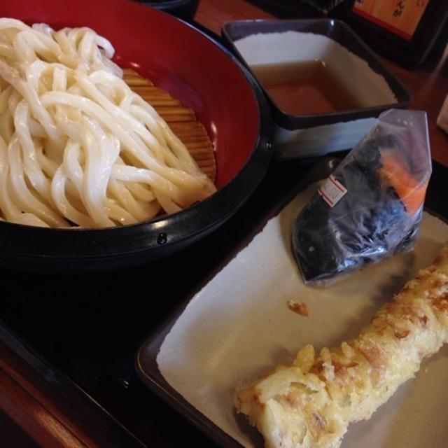 ざるうどんと竹天