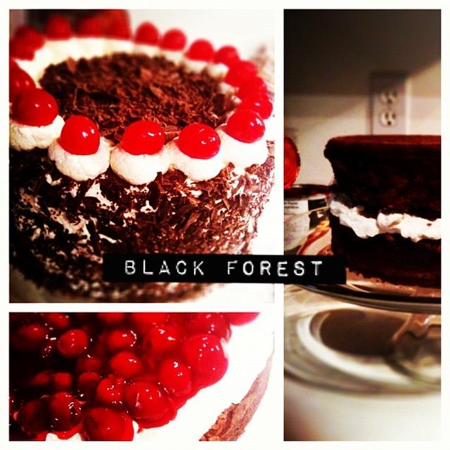黒い森のケーキ。