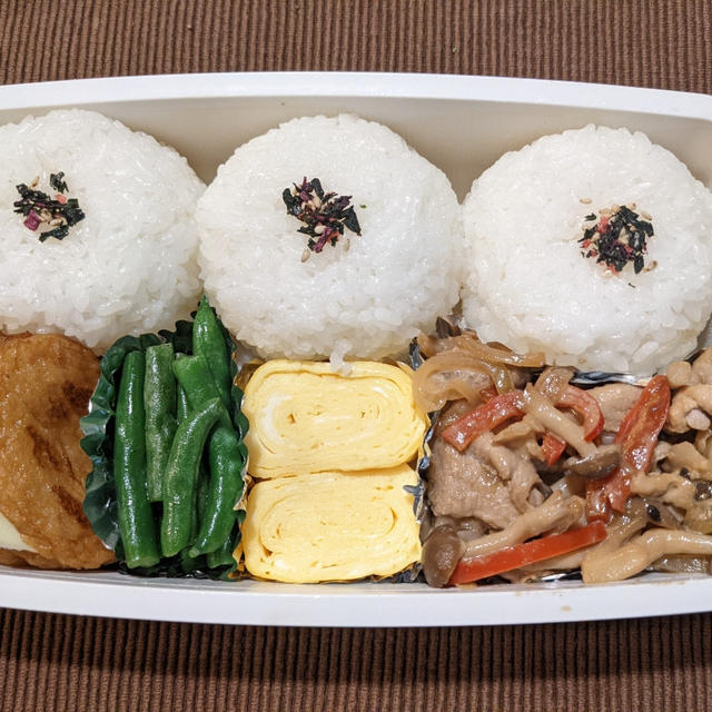 今日のお弁当　第1698号　〜豚肉のオイマヨ炒め〜