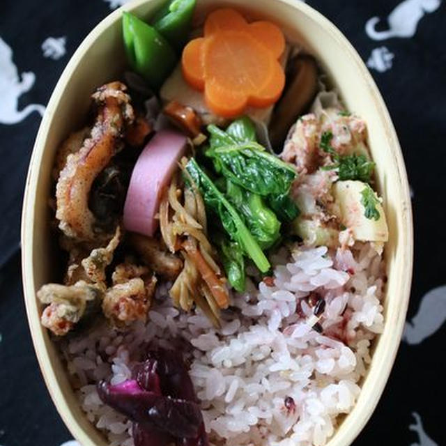 イカのシソ天ぷら弁当