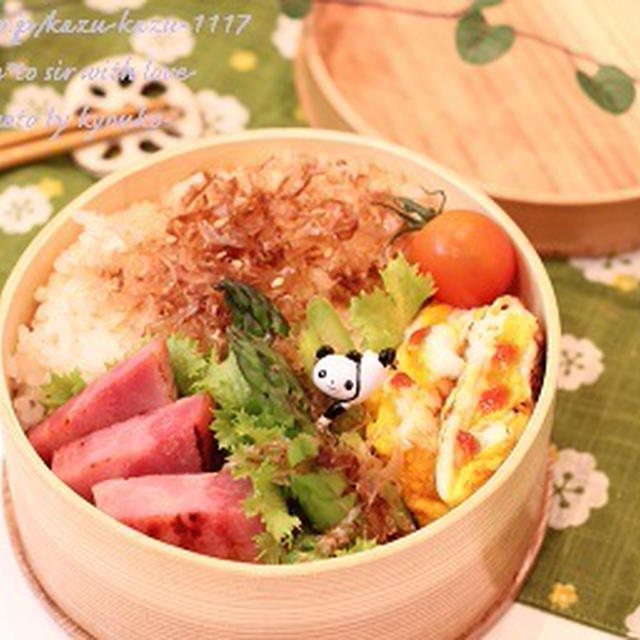 カフェ弁当☆ハムソテー弁当