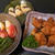 鶏のから揚げ（キムチ味？）　　カブの素揚げ