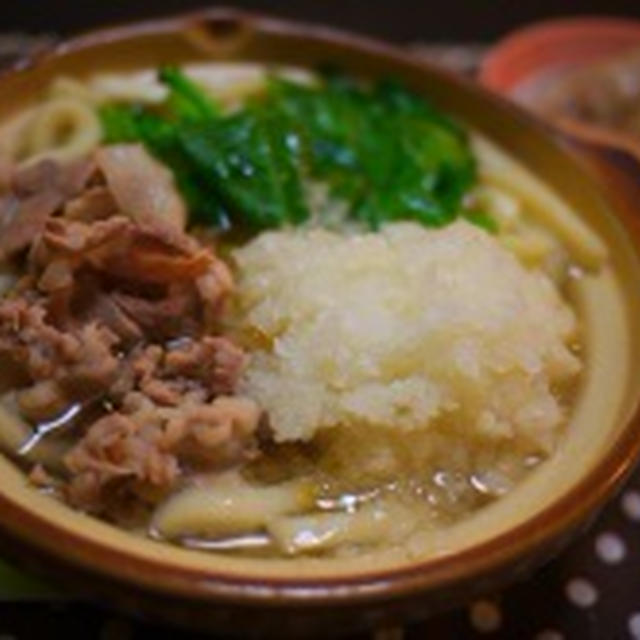 熱々おろし肉うどん♪)