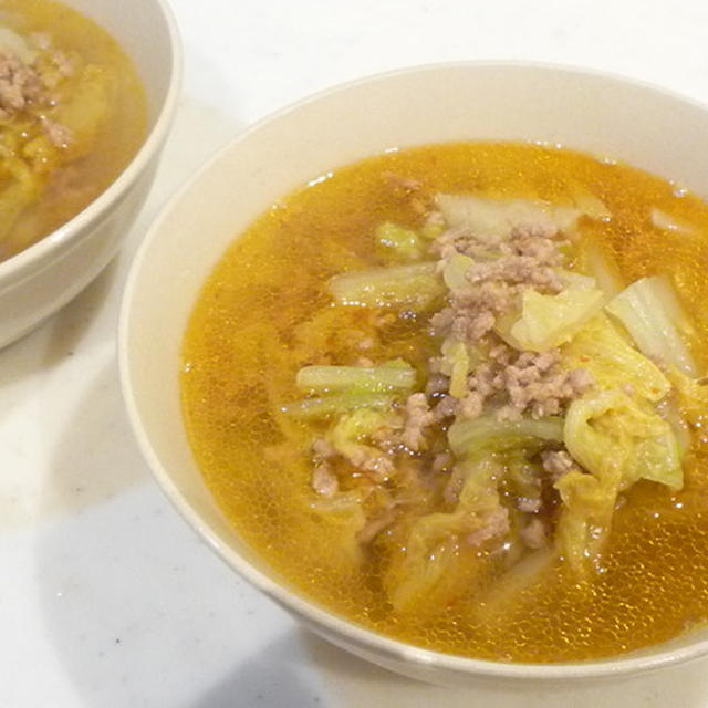 麻婆白菜スープ