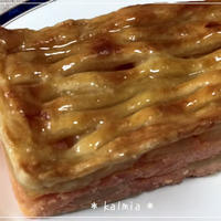 クラムとカスタードのアップルケーキ＊失敗したケーキや余ったスポンジ等を利用