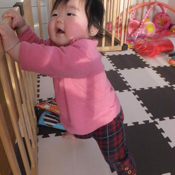 つかまり立ち