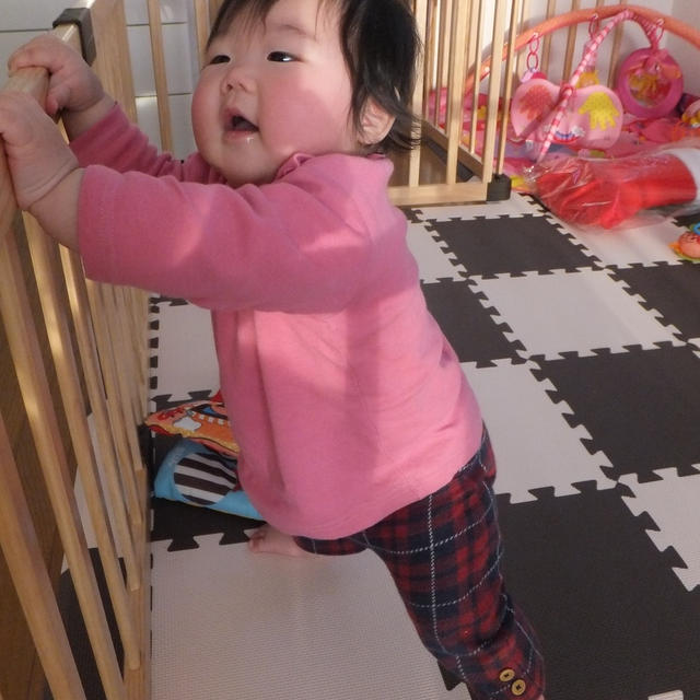 つかまり立ち