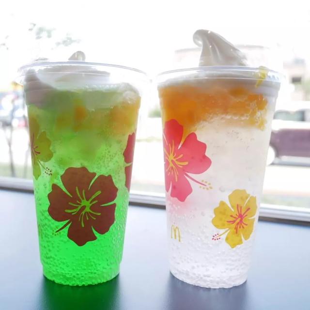 トロピカルなマックフロート、今日のおやつ