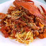 北海道のワタリガニを使ったパスタ