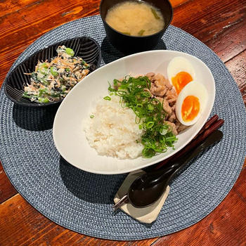 豚肉のみぞれ丼のお夕飯とラッキーだったこと