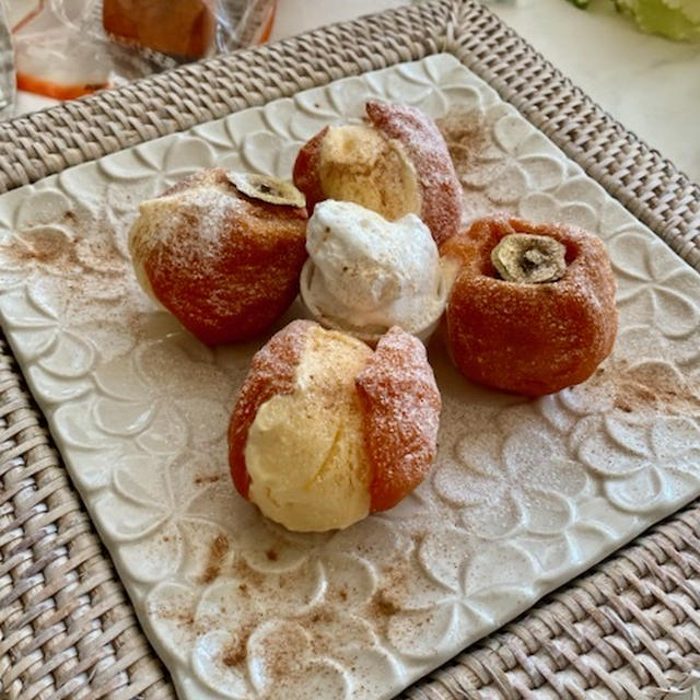 あんぽ柿のアイスクリームサンド！シナモン風味【福島クッキングアンバサダー】