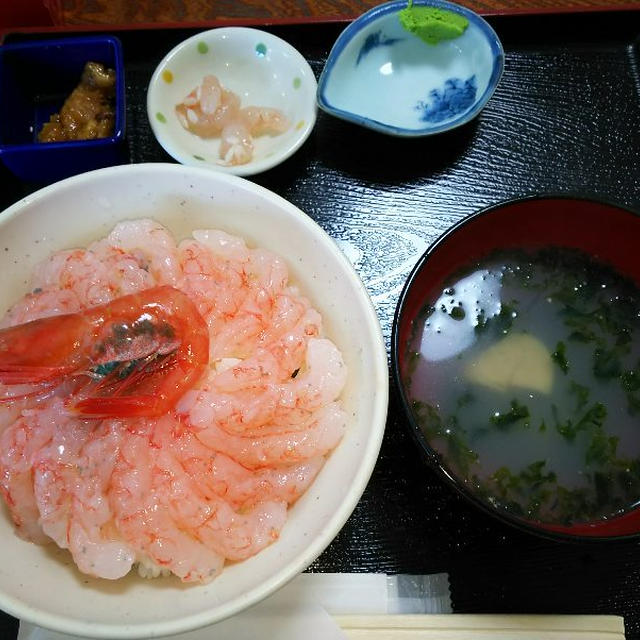 羽幌町で甘エビ丼を食べてきました☆｡:.ﾟヽ(´∀`｡)ﾉﾟ.:｡+ﾟ