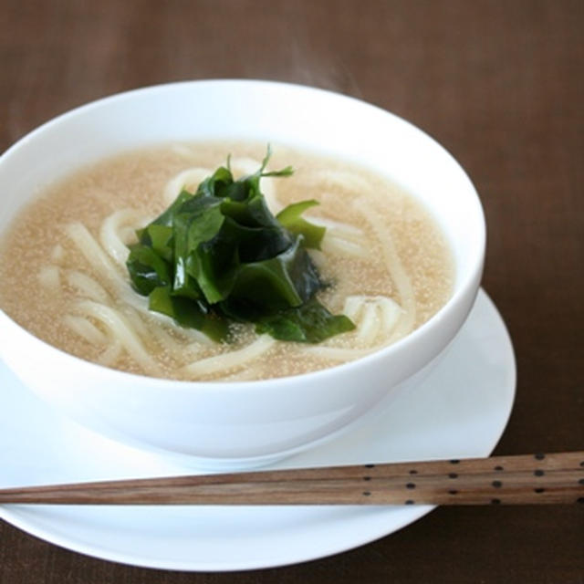 明太とろみうどん。