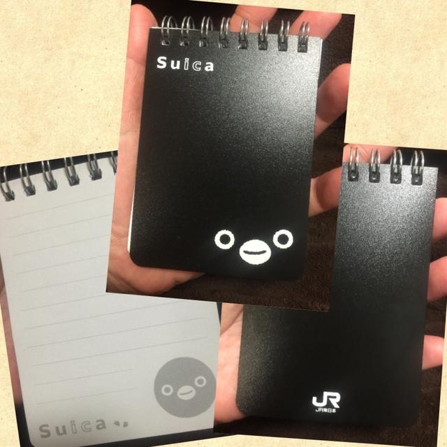 Suicaペンギンの手のひらサイズのメモ帳
