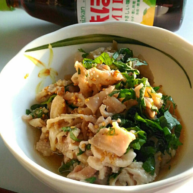 《レシピ有》大葉香る♪味ぽん×鶏皮おつまみ、三女Kaco予防接種、自宅プール。